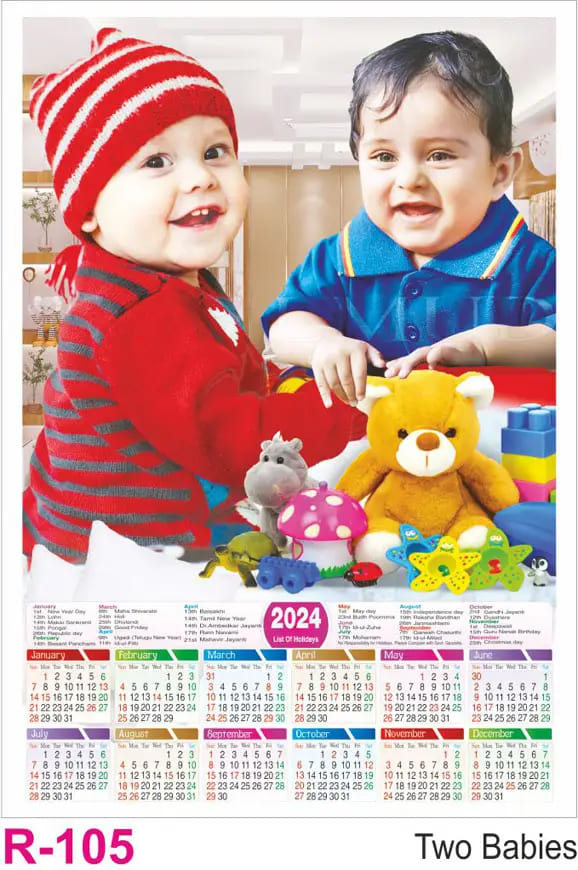 Foam Calendar Collection 2025